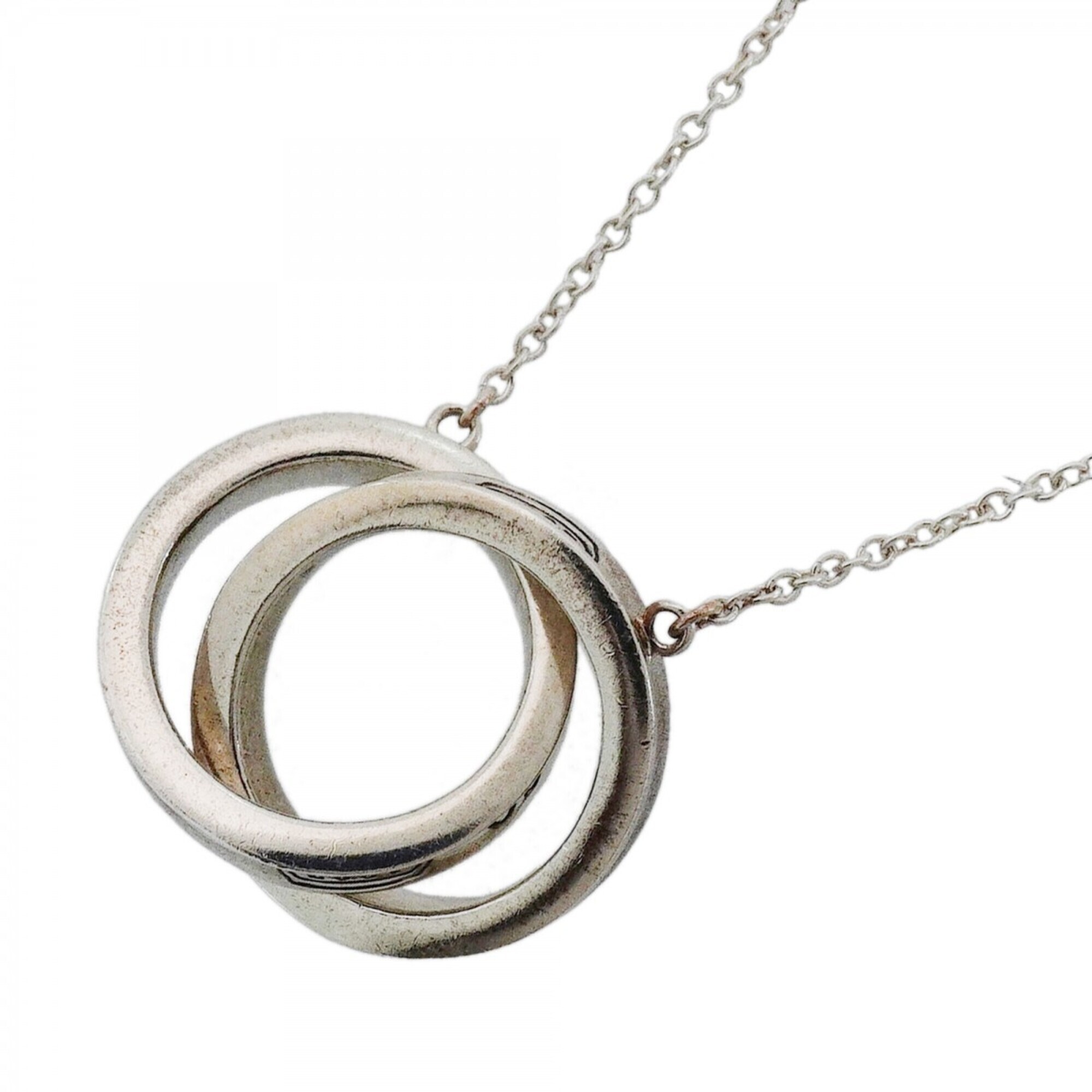 Tiffany & Co. Interlocking Sterling Silver Necklace For Women